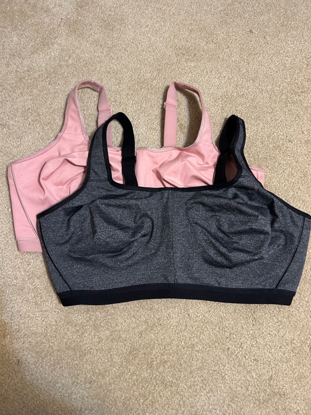 Wacoal Set of 2 Sports Bras in Pink & Charcoal